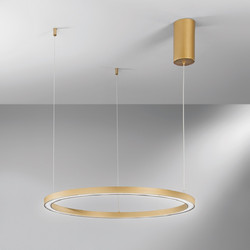 LUCE Κρεμαστό Φωτιστικό Οροφής Μονόφωτο LED με Ρυθμιζόμενο Λευκό Φως Χρυσό 8031414892587