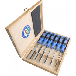 Kirschen Firmer Chisel Set 6pcs 1108 HK in wooden box 1108000