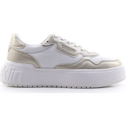 D.Franklin Γυναικεία Sneakers Flatforms Λευκά Χρυσά DFSH321071