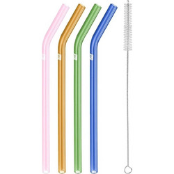 Καλαμάκια Γυάλινα Sorrento (Σετ 4Τμχ) 39500-603 23cm Multi Zwilling Γυαλί