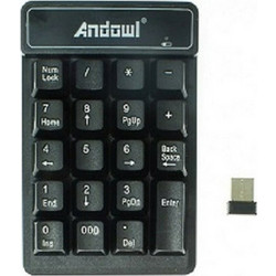 Andowl Q-811 Black Ασύρματο Αριθμητικό Πληκτρολόγιο
