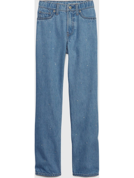 Μπλε Παιδικό High Rise '90s Loose Jean Παντελόνι με Washwell medium wash