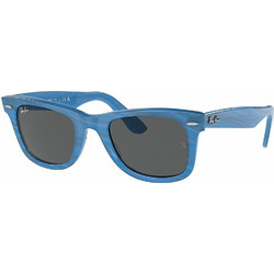 Ray-Ban RB2140 1409B1 Γυναικεία Γυαλιά Ηλίου Τετράγωνα Κοκάλινα Μπλε με Μαύρο Polarized Φακό