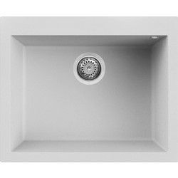 Elleci Quadra 110 Υποκαθήμενος Νεροχύτης Γρανίτη Bianco Titano 61x51.5cm