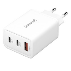 Intenso W65ACC Φορτιστής Χωρίς Καλώδιο με Θύρα USB-A & 2 Θύρες USB-C 65W Power Delivery & Quick Charge 4.0 White