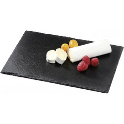 Πλατώ Σερβιρίσματος Ορθογώνιο Formaggio 296549 30x20cm Black Cilio Σχιστόλιθος