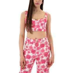 FLOWER DENIM CROP TOP WOMEN STUDIO 83
