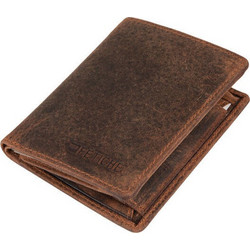 Fetiche Leather Δερμάτινο Ανδρικό Πορτοφόλι Καφέ HUR 10-007