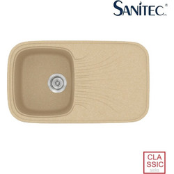 Sanitec Classic 315 Ένθετος Νεροχύτης Γρανίτη Αντιστρεφόμενος Ματ Granite Cappuccino 82x50cm