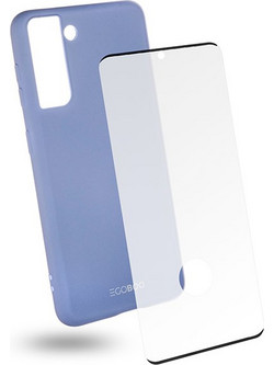 EGOBOO backcover for Samsung S21 Ultra, Light Violet + Tempered Glass