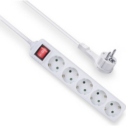 ACT AC2455 Verlngerungskabel 15 m 5 ACAusgnge Indoor Wei (AC2455)