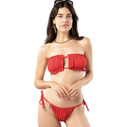 ΜΑΓΙΟ ΓΥΝΑΙΚΕΙΟ ΣΕΤ ΜΠΙΚΙΝΙ BANDEAU SLIDE SUN PROJECT BK-104-2903 RED SUMMER 2024 Κόκκινο