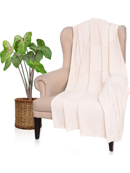 ΡΙΧΤΑΡΙ FUSION KELLY 130x180 Throw/Blanket (Natural)