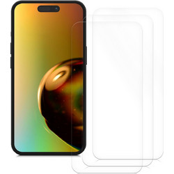 KWmobile Crystal Clear Screen Protector - Μεμβράνη Προστασίας Οθόνης - Apple iPhone 15 Plus - 3 Τεμάχια - Transparent (62022.1)