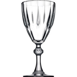 Pasabahce Σετ Ποτήρια Κρασιού Γυάλινα Κολωνάτα Diamond 190ml 6τμχ PAS.44757