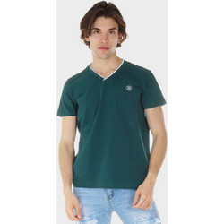 Ανδρική μπλούζα V σε Oversize γραμμή. ΠΡΑΣΙΝΟ