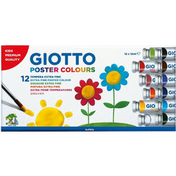Τέμπερες Giotto 12ml. σετ 12τεμ. 358000