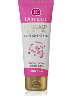 Dermacol Hyalluron Therapy Wash Cream Γαλάκτωμα Ντεμακιγιάζ για Ξηρή Επιδερμίδα 100ml