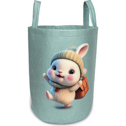 Παιδικό Καλάθι Αποθήκευσης Polyester Happy Bunny 42 Veraman DimCol 45x30x50εκ. - DimCol - 31463608014