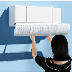 Οδηγός Ροής Αέρα Κλιματισμού 58-90 x 17cm Λευκό