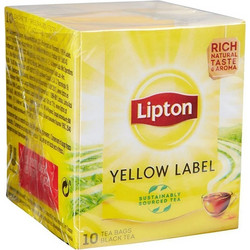 Lipton Μαύρο Τσάι Yellow Label 10 Φακελάκια