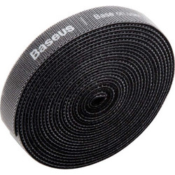 Baseus Ταινία Συγκράτησης Καλωδίων Rainbow Circle Velcro Straps 3m - Μαύρο (ACMGT-F01)