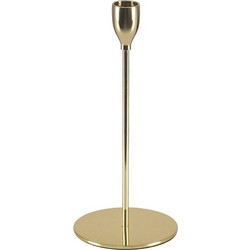 Κηροπήγιο Μεταλλικό Isabella 35100 Φ10x23cm Gold GloboStar Μέταλλο