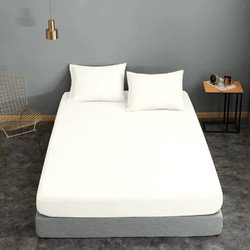 Komvos Σεντόνι Μονό με Λάστιχο 100x200+22 White