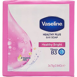 Vaseline Healthy Healthy Bright Plus Bar Σαπούνι 3x75gr