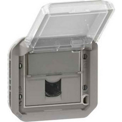 PLEXO N ΜΗΧ. ΠΡΙΖΑΣ RJ45 CAT6A STP GREY