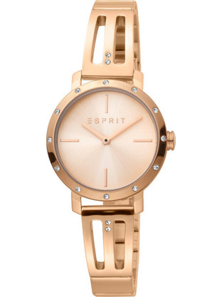 Esprit Γυναικείο Ρολόι με Ροζ Χρυσό Μεταλλικό Μπρασελέ ES1L182M0065