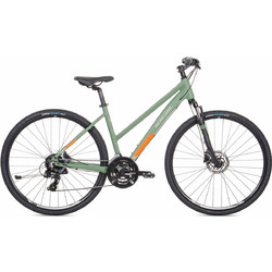 Ideal Crossmo Lady 2023 Γυναικείο Ποδήλατο Trekking 28" Αλουμινίου με 24 Ταχύτητες και Δισκόφρενα Πράσινο Mint