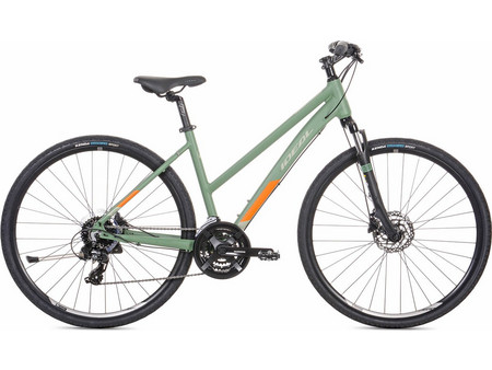 Ideal Crossmo Lady 2023 Γυναικείο Ποδήλατο Trekking 28" Αλουμινίου με 24 Ταχύτητες και Δισκόφρενα Πράσινο Mint