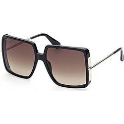 Max Mara MM0003/S 01F Γυναικεία Γυαλιά Ηλίου Oversized Κοκάλινα Μαύρα με Καφέ Degradee Φακό