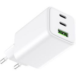 Alkaya 65W USB-C+USB-A Adapter Triple Port - White