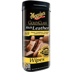 Meguiar's Gold Class Rich Leather Wipes 25τμχ