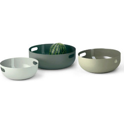 Μπωλ Σερβιρίσματος Copenhagen (Σετ 3Τμχ) 234023 Green Philippi Ατσάλι