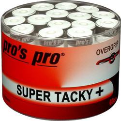 Pros Pro Super Tacky Plus Tennis Overgrips x 60 White