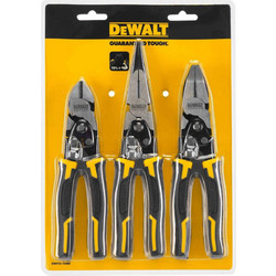 Set Πένσα Πλαγιοκόφτης Μυτοτσίμπιδο 3τμχ DEWALT DWHT0-70485