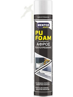 Αφρός πολυουρεθάνης πιστολιού MENTOR 750ml