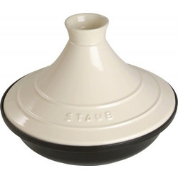 Staub Tajine 28cm round, Cream Cast Iron
