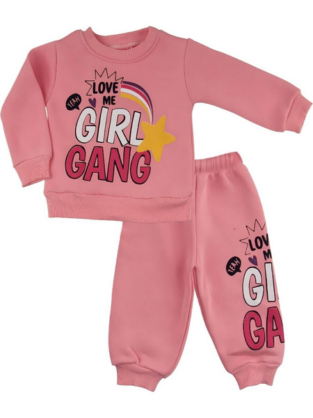 Σετ Παιδική Φόρμα Girl Gang R3512 - ΡΟΖ