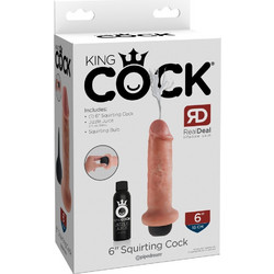 Pipedream King Cock 6" Dildo με Δυνατότητα Εκσπερμάτωσης 15.5cm Flesh