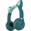 ZW028 Cat Ασύρματα Bluetooth Παιδικά Ακουστικά On Ear Πράσινα