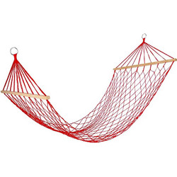 Muhler 1008640 Αιώρα Δικτυωτή Rope Hammock Κόκκινη 200x80cm