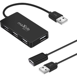 Maxlife Home Office USB Hub 2.0 USB-A με 4 Θύρες USB-A