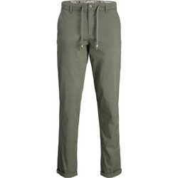 Jack & Jones Ανδρικό Παντελόνι Chino Ελαστικό Κανονική Εφαρμογή Χακί 1223225-01