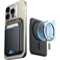 ESR Premium Leather Wallet Boost MagSafe Black