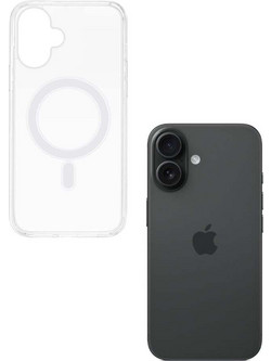 Sonique Magnetic MagCase Back Cover Transparent (iPhone 16 Plus)