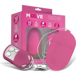 IntoYou Moove Vibrating Egg Medium Δονητής Egg για Ζευγάρια με Τηλεχειριστήριο Ροζ